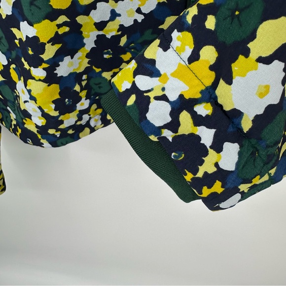 Outdoor Voices NWT RecTrek Hoodie Jacket Floral Blue Green Size S - Picture 5 of 14